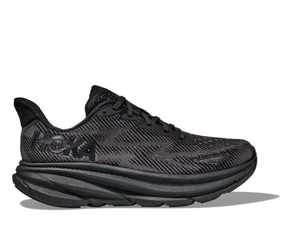 Hoka Womens Clifton 9 (Black/Black)
