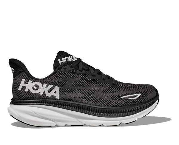 Hoka Mens Clifton 9 (Black/White)