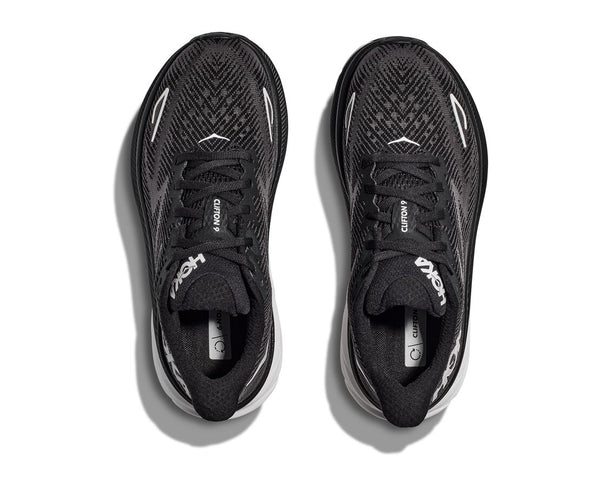 Hoka Mens Clifton 9 (Black/White)