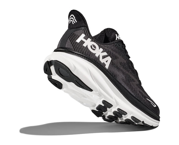 Hoka Mens Clifton 9 (Black/White)