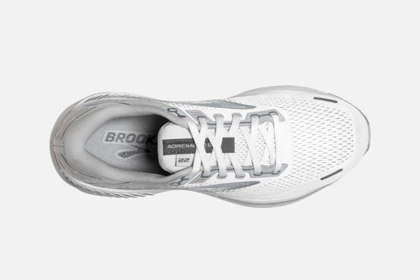 Brooks W Adrenaline GTS 22 (B) (White/Oyster/Prime Silver)