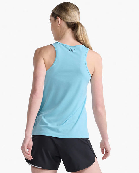 2XU Womens Aero Singlet (Bluejay/Black Reflective)
