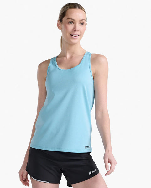 2XU Womens Aero Singlet (Bluejay/Black Reflective)