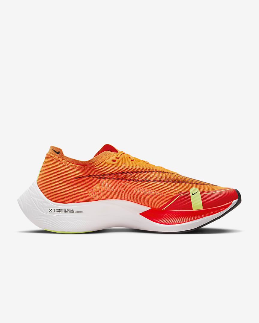 Nike Mens Zoom X Vaporfly Next % 2 (Total Orange/Bright Crimson/White/ â The Happy Runner