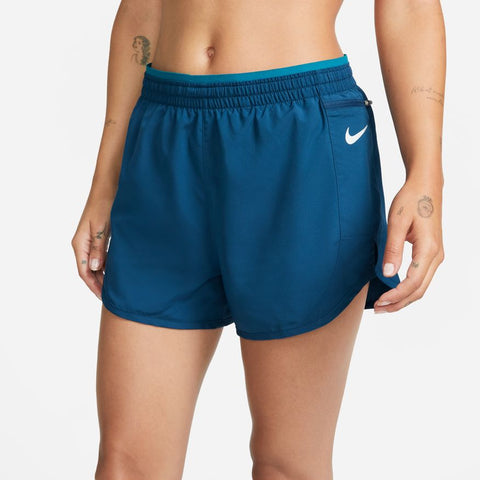 Nike Womens Tempo Luxe 3” Running Short (Valerian Blue/Reflective Silver)