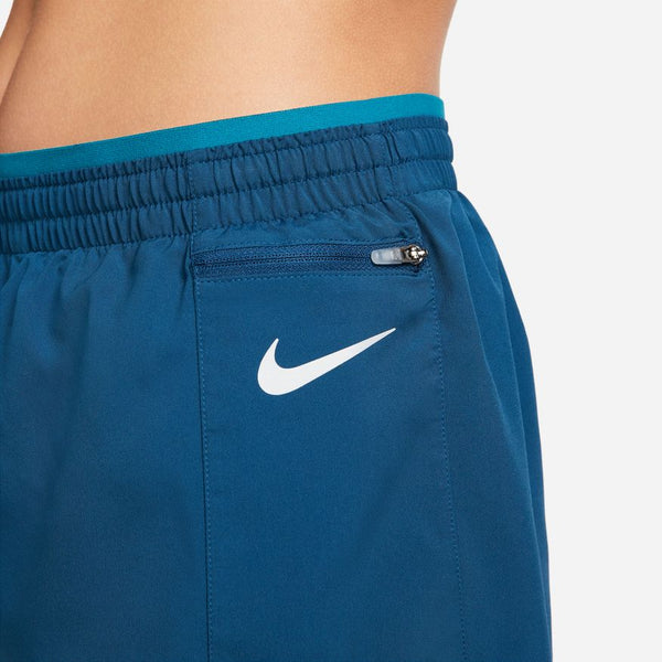 Nike Womens Tempo Luxe 3” Running Short (Valerian Blue/Reflective Silver)