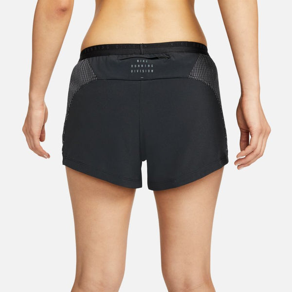 Nike Womens Dri-Fit Run Division Tempo Lux 3" Run Short (Black)