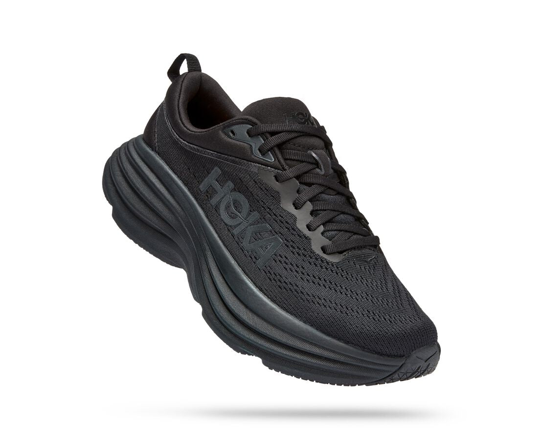 Hoka Womens Bondi Wide (D) (Black/Black) - Main Image
