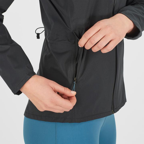 Salomon Womens Bonatti Waterproof Jacket (Black)