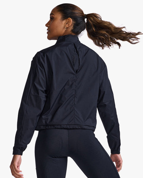 2XU Womens Motion Bomber Training Jacket (Black/White)