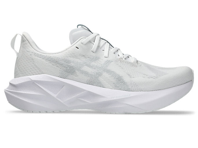 Asics Mens Novablast 5 (White/Piedmont Grey)