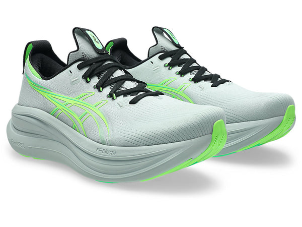 Asics Mens Gel Nimbus 28 (2E) (Cold Moss/Illuminate Green)