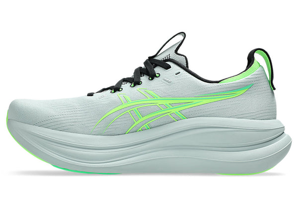 Asics Mens Gel Nimbus 28 (2E) (Cold Moss/Illuminate Green)