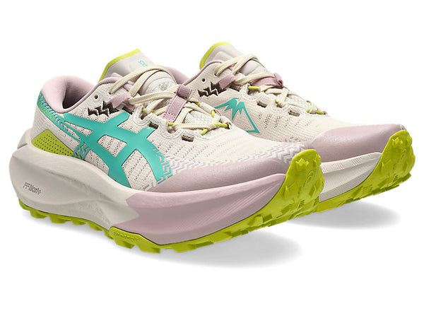 Asics Womens Trabuco Max 5 (Mineral Beige/Aurora Green)