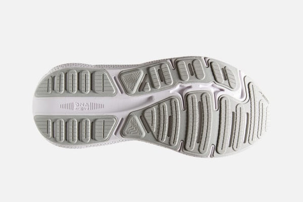 Brooks Womens Ghost Max (White/Oyster/Metallic Silver)