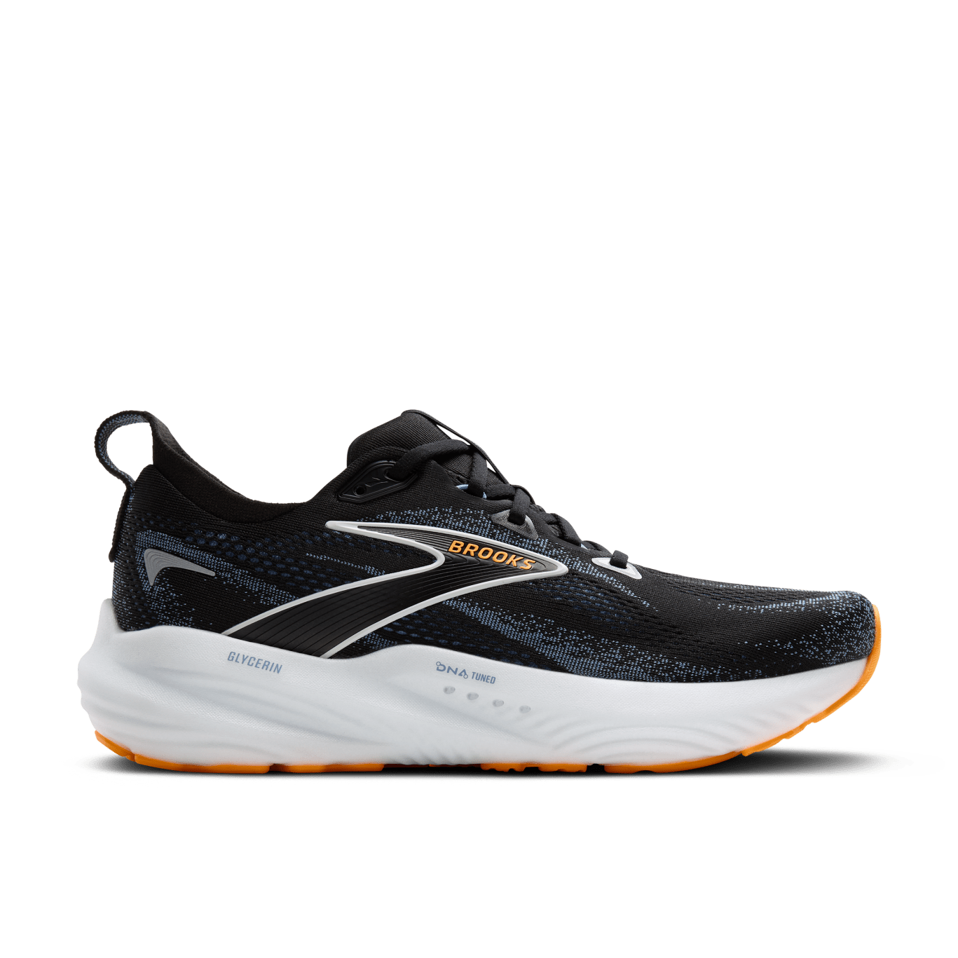 Brooks Mens Glycerin 22 (2E) (Black/Country Blue/Org)