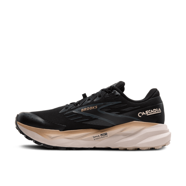 Brooks Mens Cascadia 19 GTX (Black/Ebony/Chateau Grey)