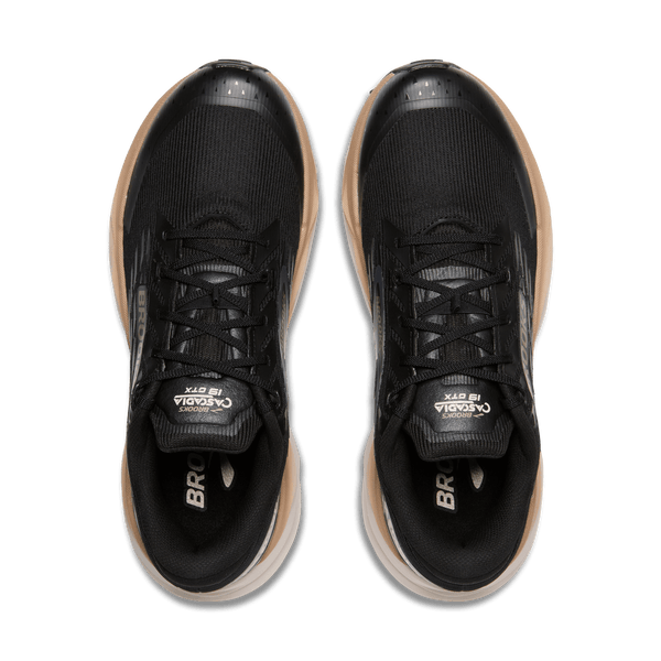Brooks Mens Cascadia 19 GTX (Black/Ebony/Chateau Grey)