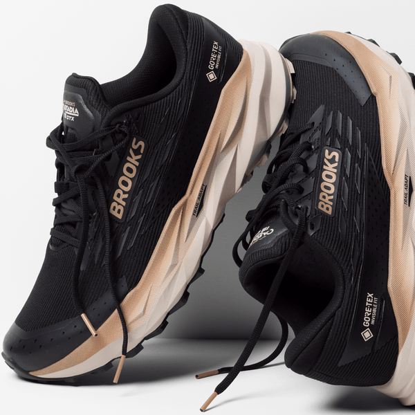 Brooks Mens Cascadia 19 GTX (Black/Ebony/Chateau Grey)