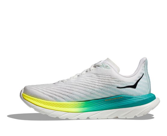 Hoka Womens Mach 5 (White/Blue Glass)