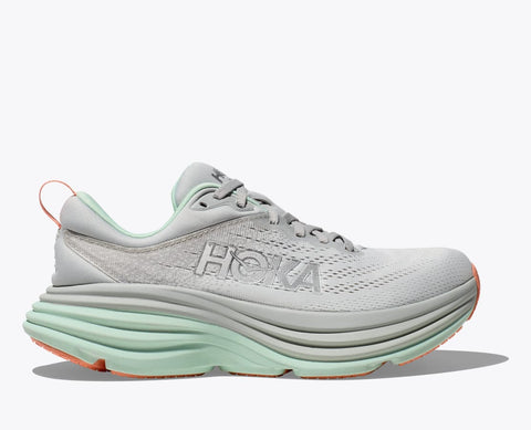 Hoka Womens Bondi 8 (Stardust/Aqua Breeze)