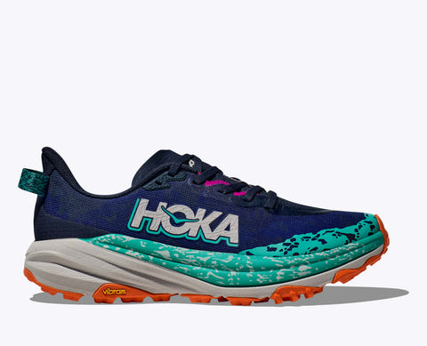 Hoka Womens Speedgoat 6 (Varsity Navy/Meteor)