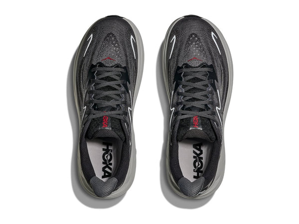 Hoka Mens Clifton 10 (Carbon Black/Satellite Grey)