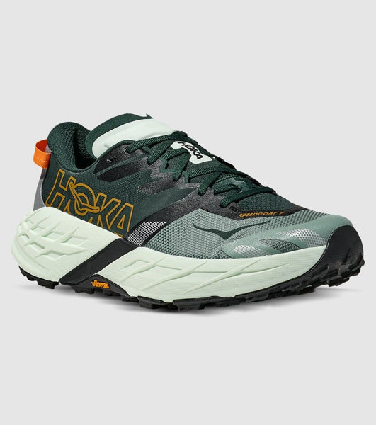 Hoka Mens Speedgoat 7 (2E) (Bay Leave/Sea Glass)