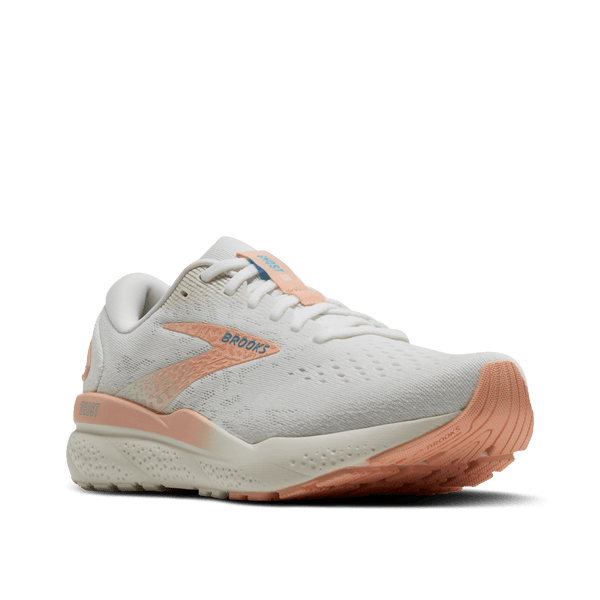 Brooks Womens Ghost 16 (White/Blue Wash/Peach)