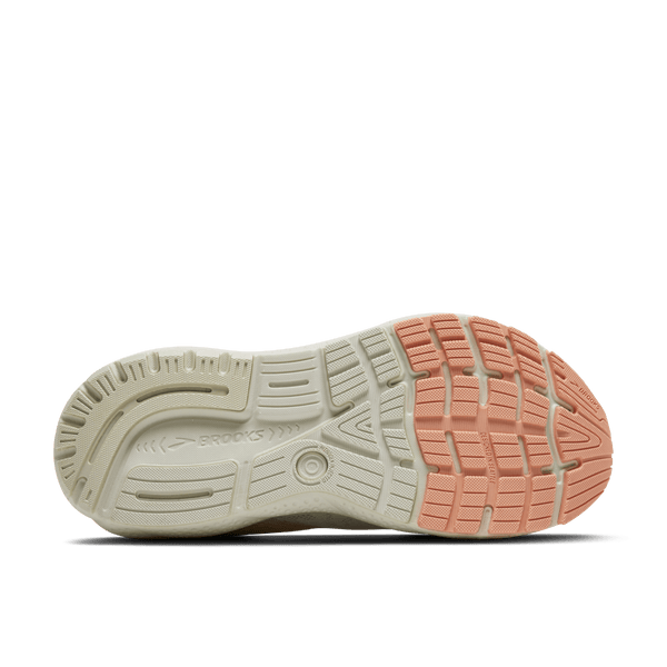 Brooks Womens Ghost 16 (White/Blue Wash/Peach)