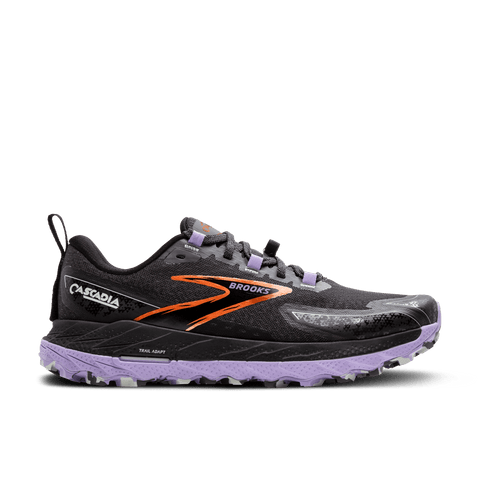 Brooks Womens Cascadia 18 (Ebony/Lavender/Copper)