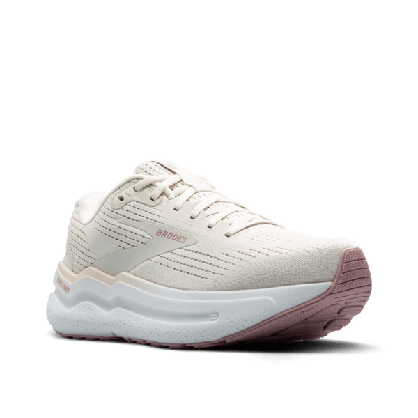 Brooks Womens Ghost Max 2 (D) (Coconut Milk/Gray/Zep)