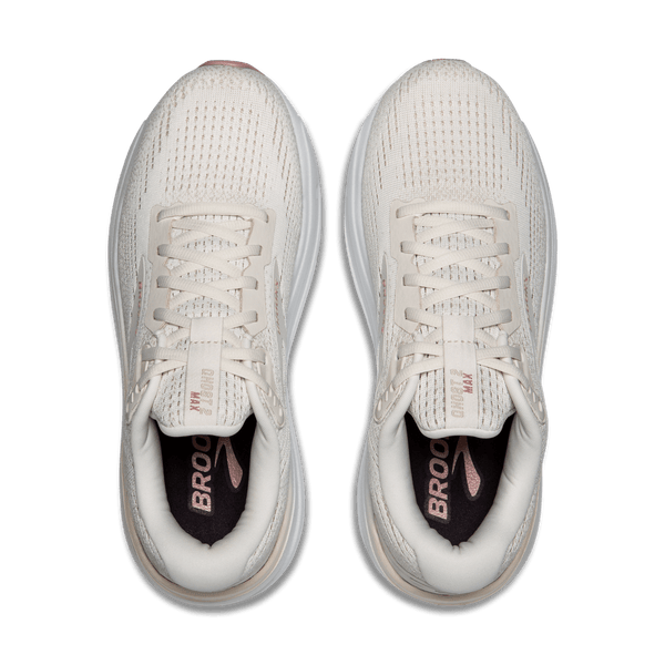 Brooks Womens Ghost Max 2 (D) (Coconut Milk/Gray/Zep)