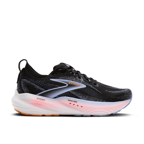 Brooks Womens Glycerin 22 (Black/Blue Heron/Orange)