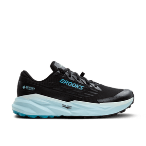 Brooks Mens Cascadia 19 GTX (Black/Ebony/Blue Flower)