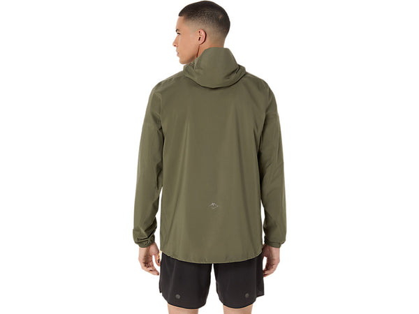 Asics Mens Fiji Trail Waterproof Jacket (Mantle Green)