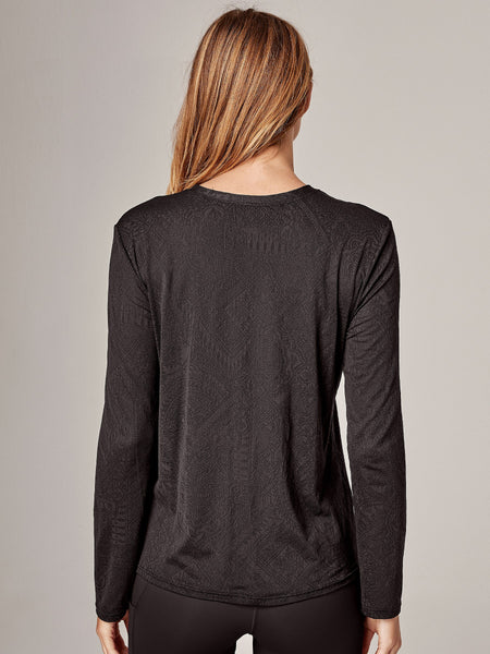 Running Bare Elevate Air L/S Tee (Black)