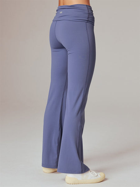 Running Bare Fold Over Yoga Pants (Stardust)