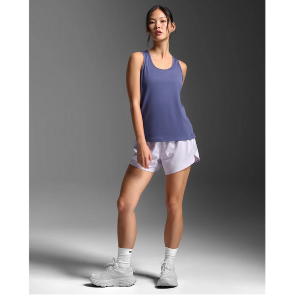 2XU Womens Aero Mesh Singlet (Future Dusk/ Future Dusk Reflective)