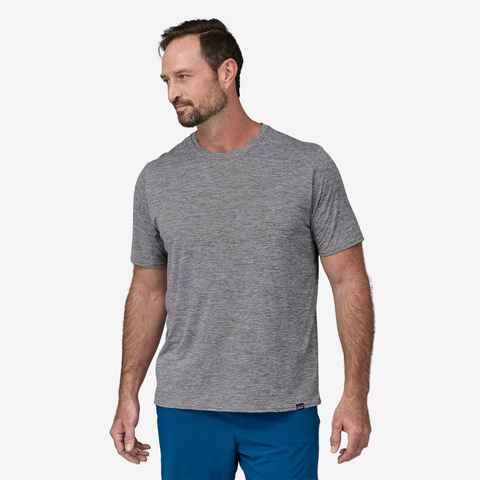 Patagonia Mens Cap Cool Daily Run Tee (Feather Grey)