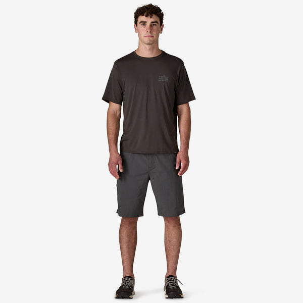 Patagonia Mens Cap Cool Daily Graphic Run Tee (Strataspire/Black)