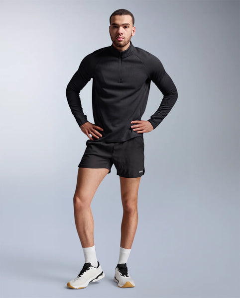 2XU Mens Ignition Haptic 1/4 Zip (Black/Reflective)
