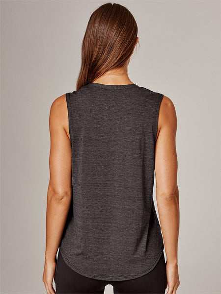 Running Bare Dial It Up Workout Tank (Black)