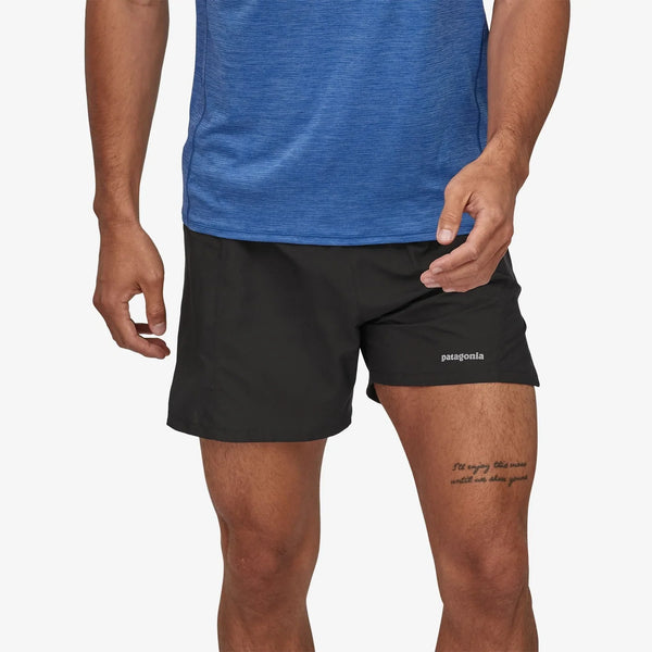 Patagonia Mens Strider Pro 5" Run Short (Black)