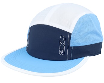 2XU Unisex Light Speed Cap (Midnight/Azure Blue)