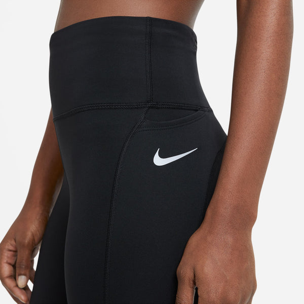 Nike Womens Fast Tight (Crop Length) (Black)