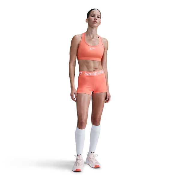 Nike Pro Womens 3'' Short (Wild Mango/White)