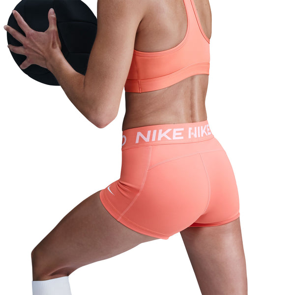 Nike Pro Womens 3'' Short (Wild Mango/White)