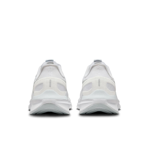 Nike Womens Air Zoom Structure 25 (White/Metallic Silver)