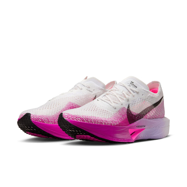 Nike Mens/Womens Zoom X Vaporfly Next % 3 (White/Black-Vivid Purple)